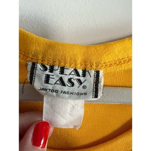 Vintage Women’s Pittburgh Steelers Long Pajama Shirt Size Small Yellow - Picture 5 of 7